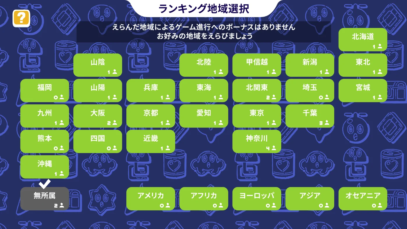 ランキング(地域選択)